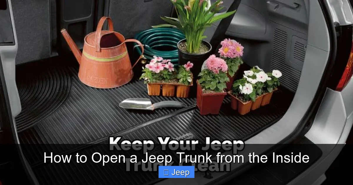 How to Open a Jeep Trunk from the Inside