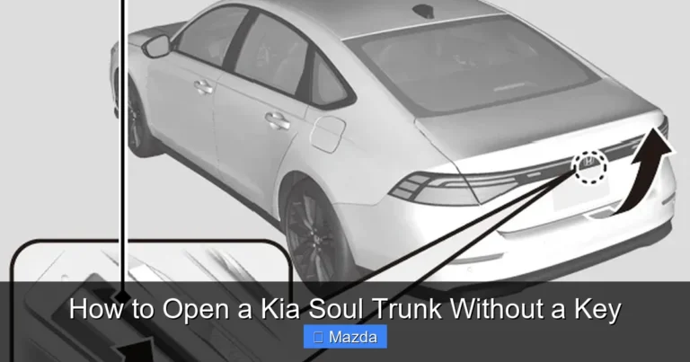 How to Open a Kia Soul Trunk Without a Key