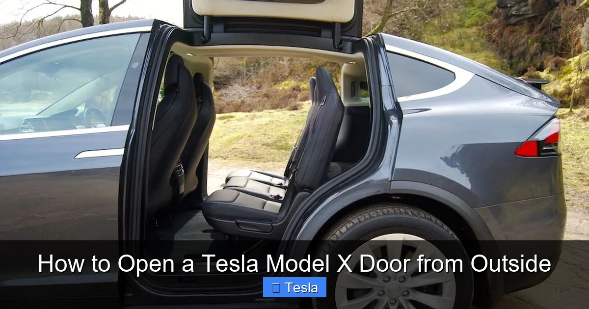 How to Open a Tesla Model X Door from Outside