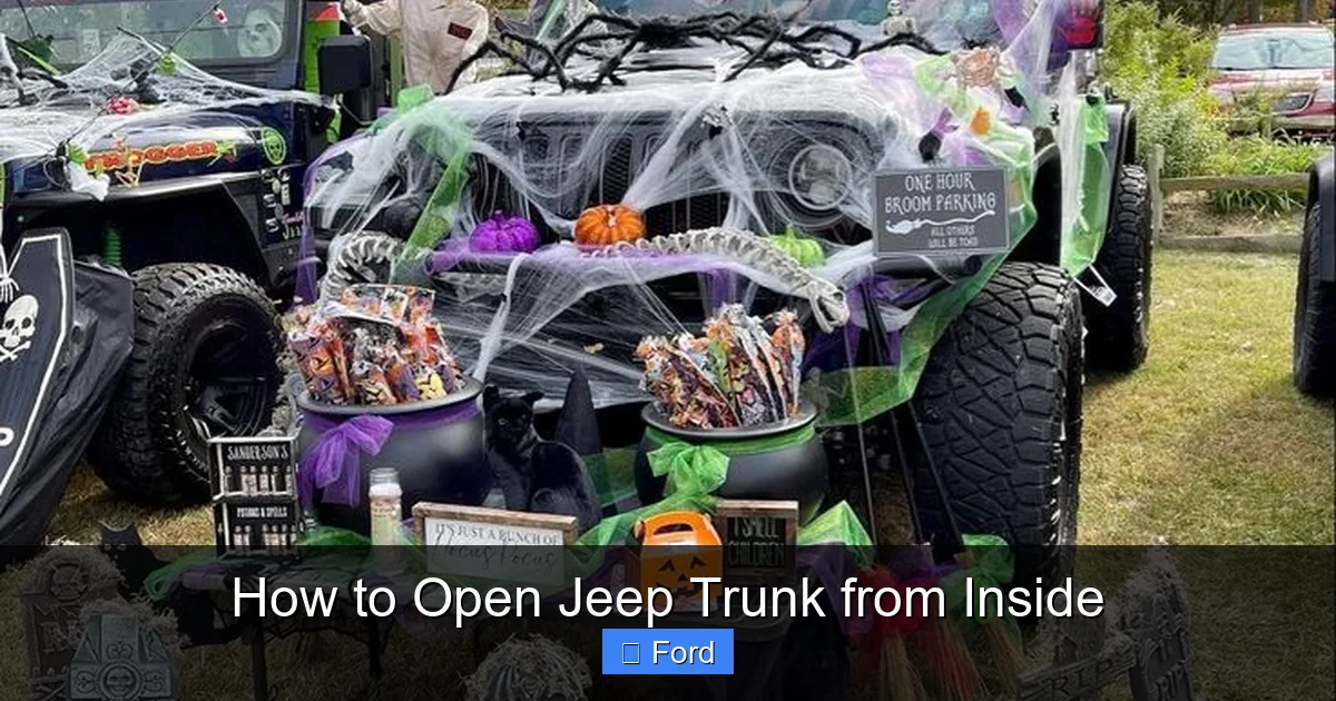 How to Open Jeep Trunk from Inside