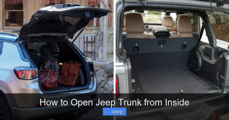 How to Open Jeep Trunk from Inside