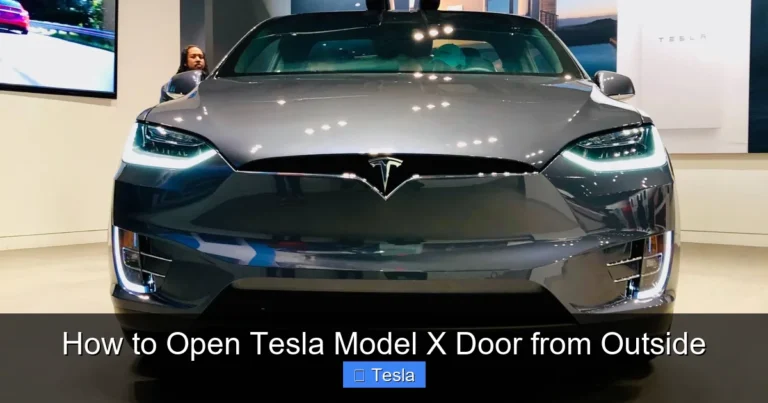 How to Open Tesla Model X Door from Outside