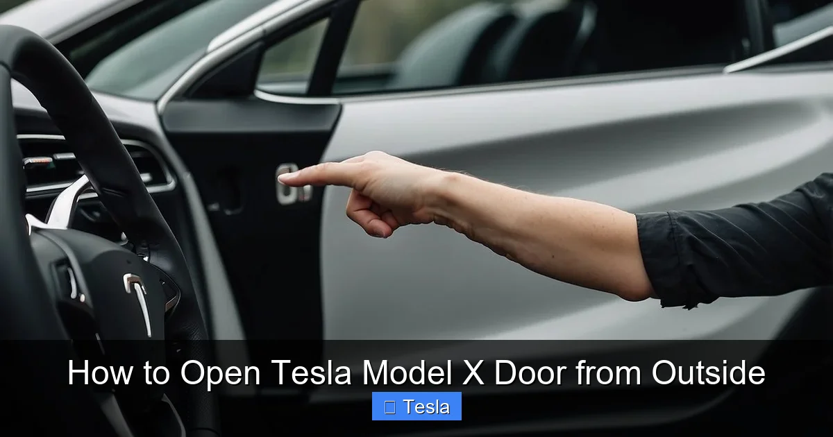 How to Open Tesla Model X Door from Outside