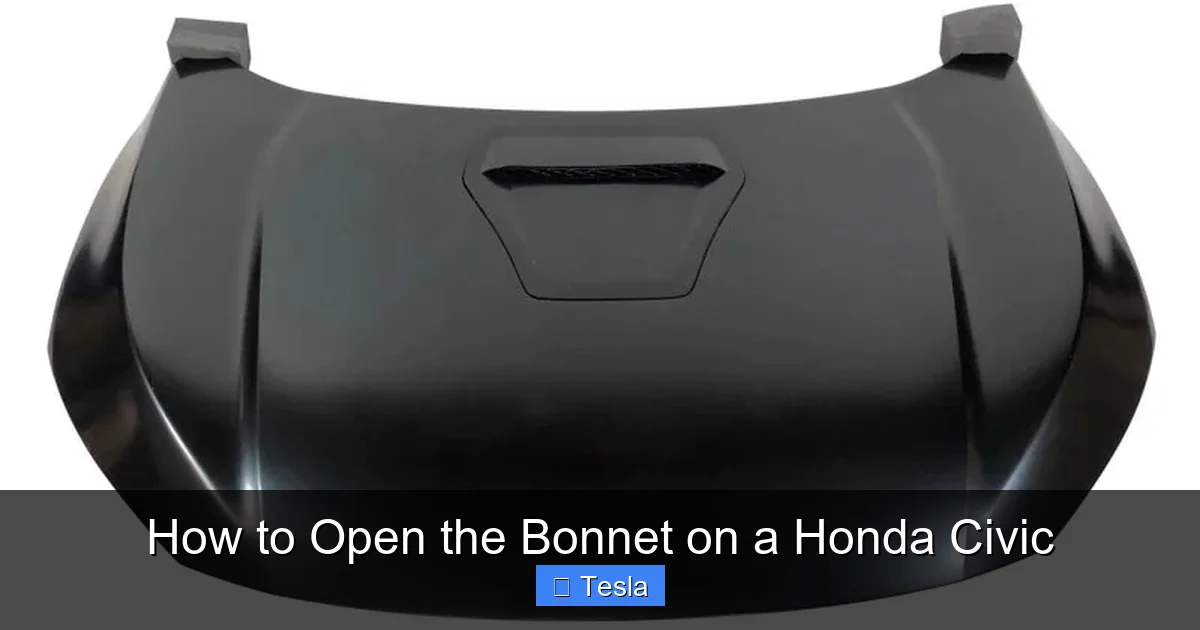 How to Open the Bonnet on a Honda Civic
