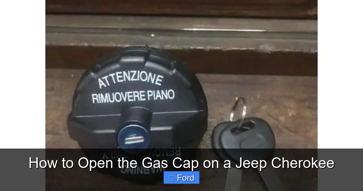 How to Open the Gas Cap on a Jeep Cherokee