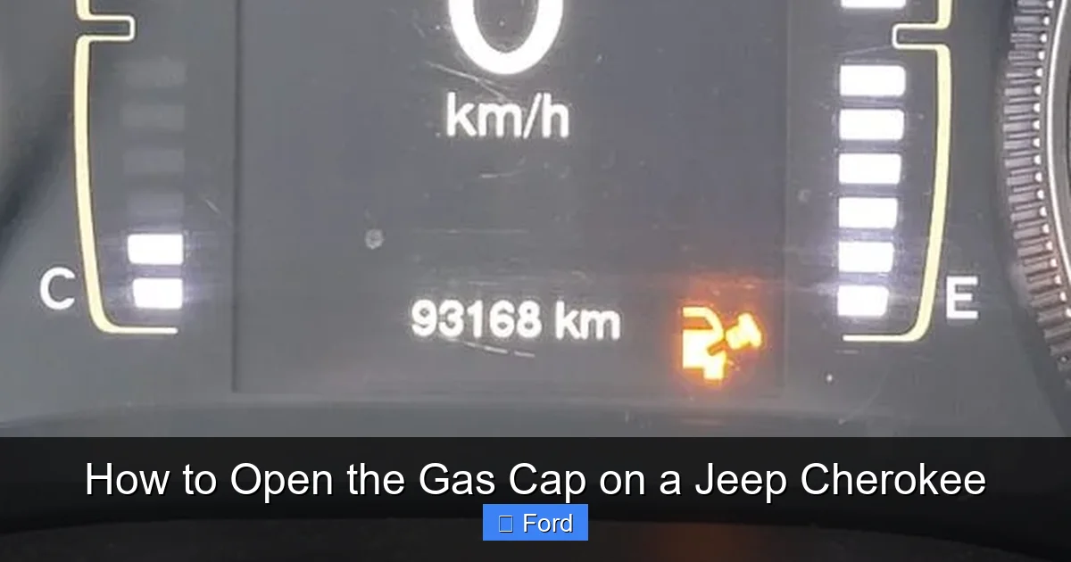 How to Open the Gas Cap on a Jeep Cherokee