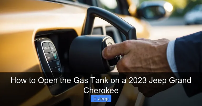 How to Open the Gas Tank on a 2023 Jeep Grand Cherokee