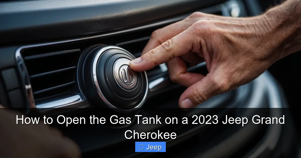 How to Open the Gas Tank on a 2023 Jeep Grand Cherokee
