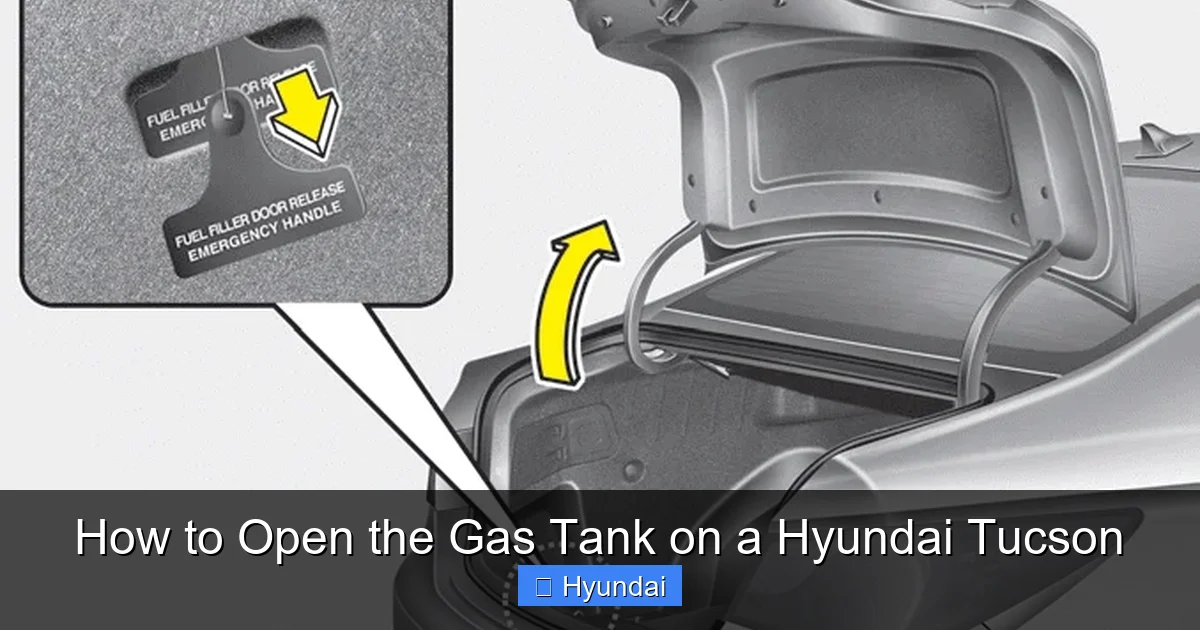 How to Open the Gas Tank on a Hyundai Tucson