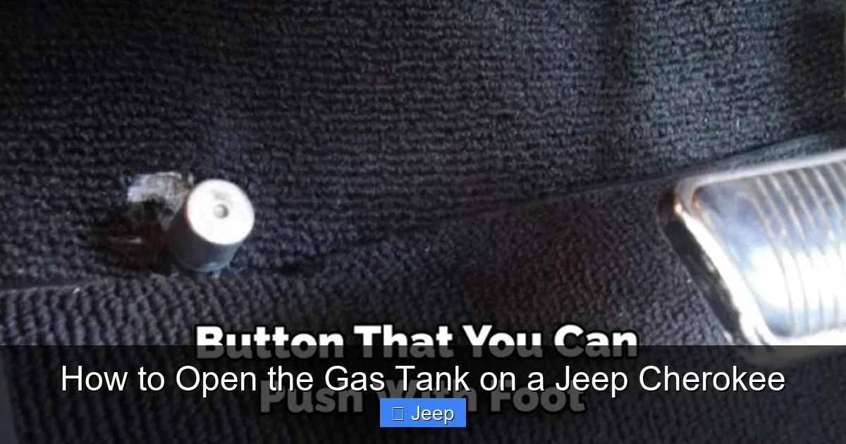 How to Open the Gas Tank on a Jeep Cherokee
