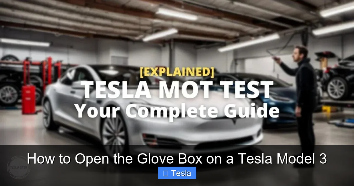How to Open the Glove Box on a Tesla Model 3