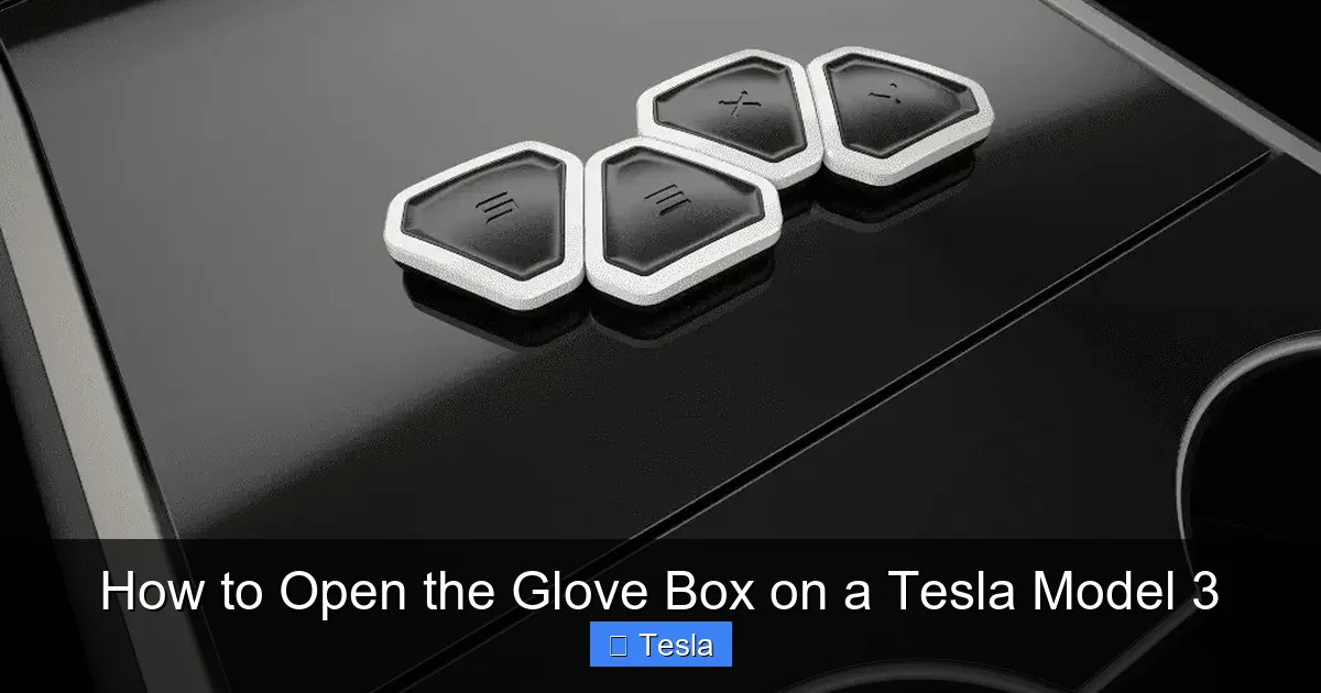 How to Open the Glove Box on a Tesla Model 3