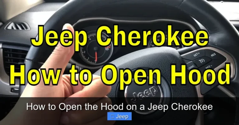 How to Open the Hood on a Jeep Cherokee