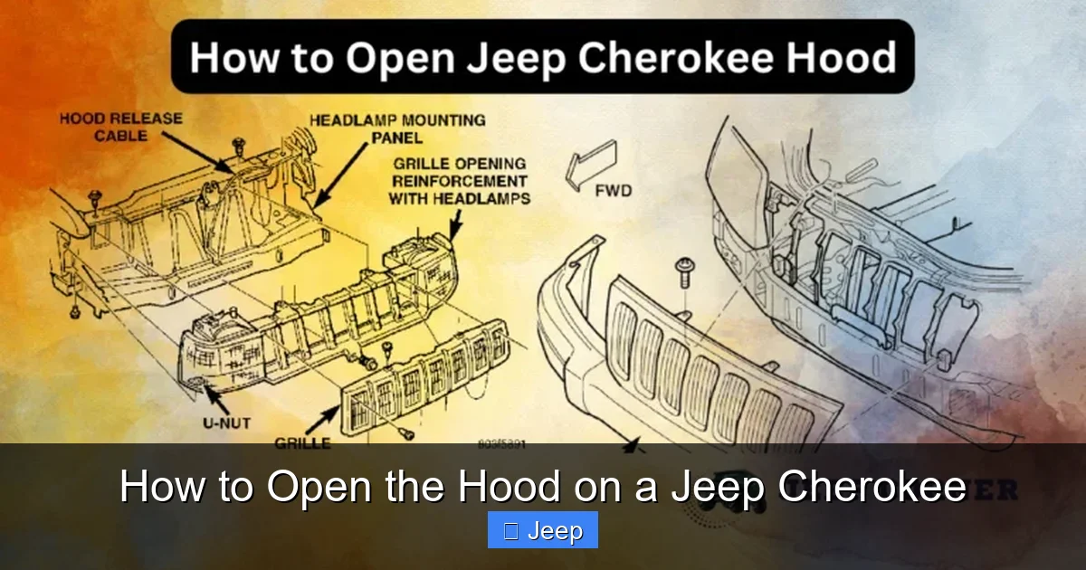 How to Open the Hood on a Jeep Cherokee