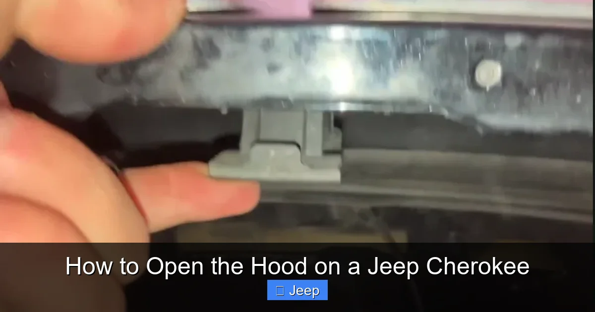 How to Open the Hood on a Jeep Cherokee