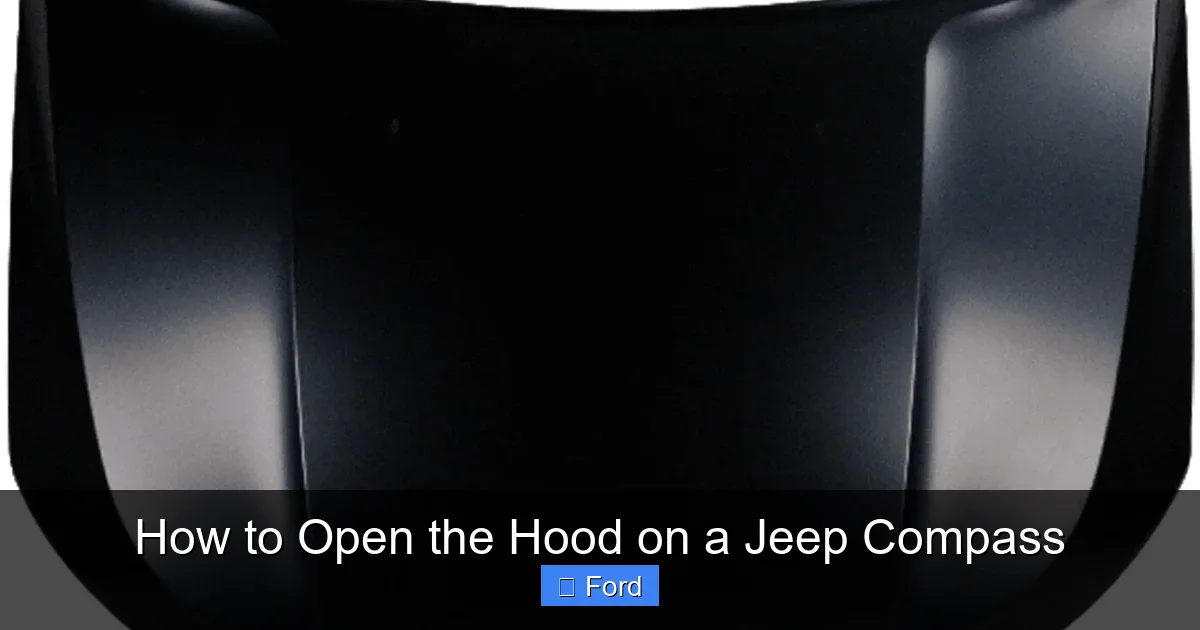 How to Open the Hood on a Jeep Compass