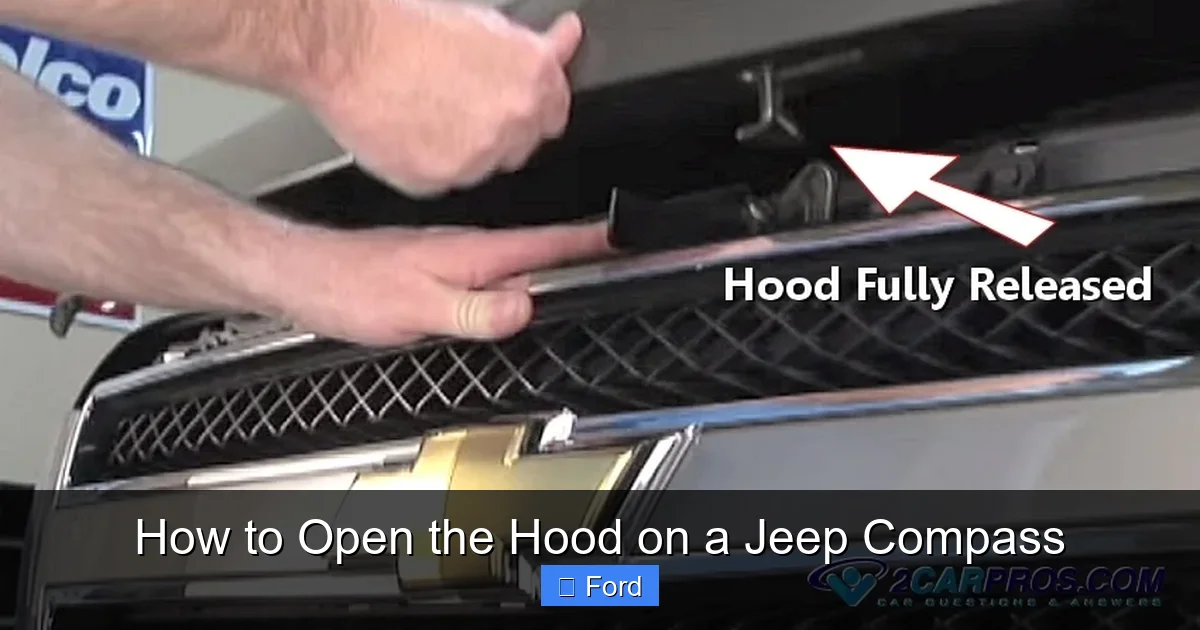 How to Open the Hood on a Jeep Compass