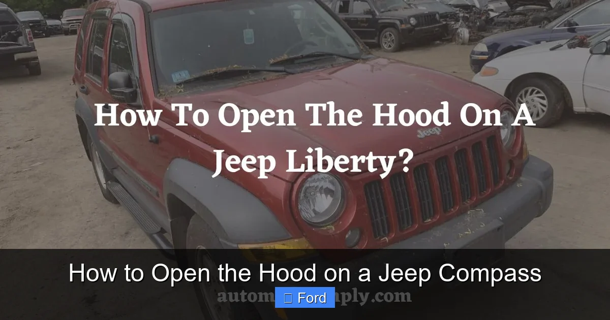 How to Open the Hood on a Jeep Compass