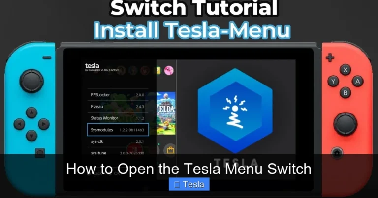 How to Open the Tesla Menu Switch