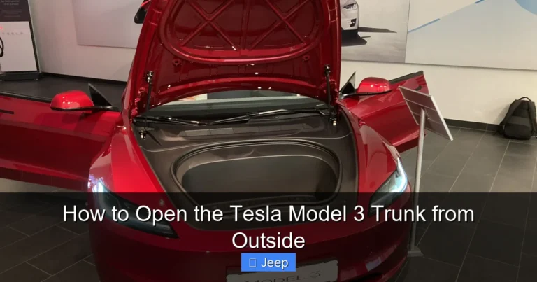 How to Open the Tesla Model 3 Trunk from Outside
