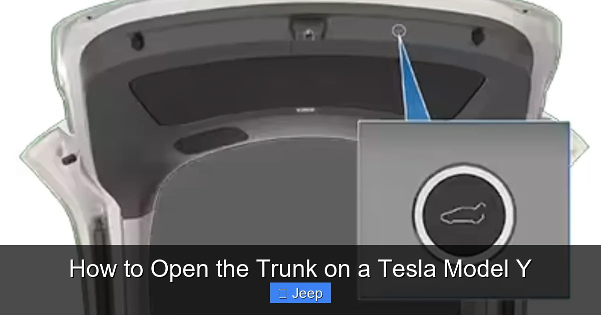 How to Open the Trunk on a Tesla Model Y