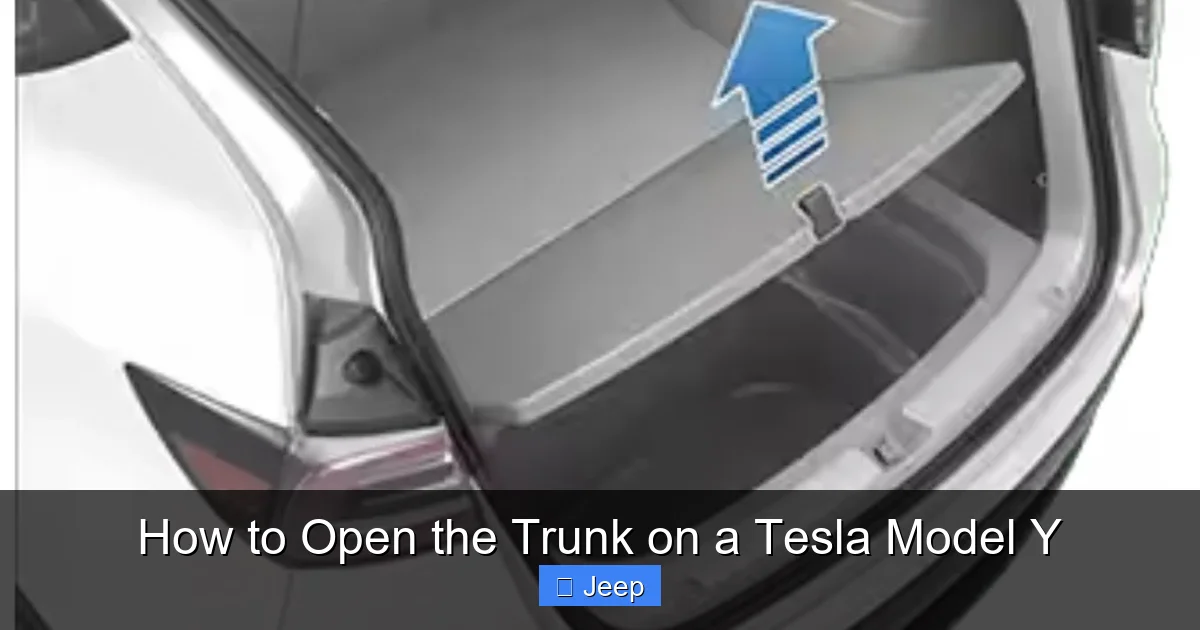 How to Open the Trunk on a Tesla Model Y