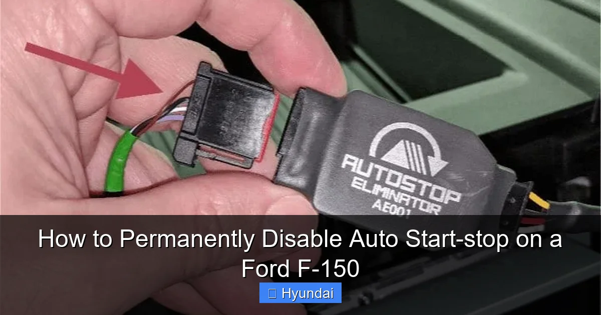 How to Permanently Disable Auto Start-stop on a Ford F-150