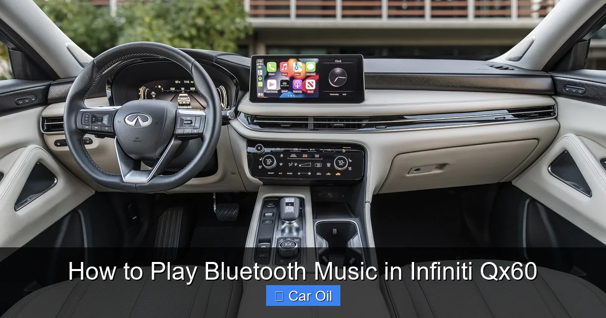 How to Play Bluetooth Music in Infiniti Qx60