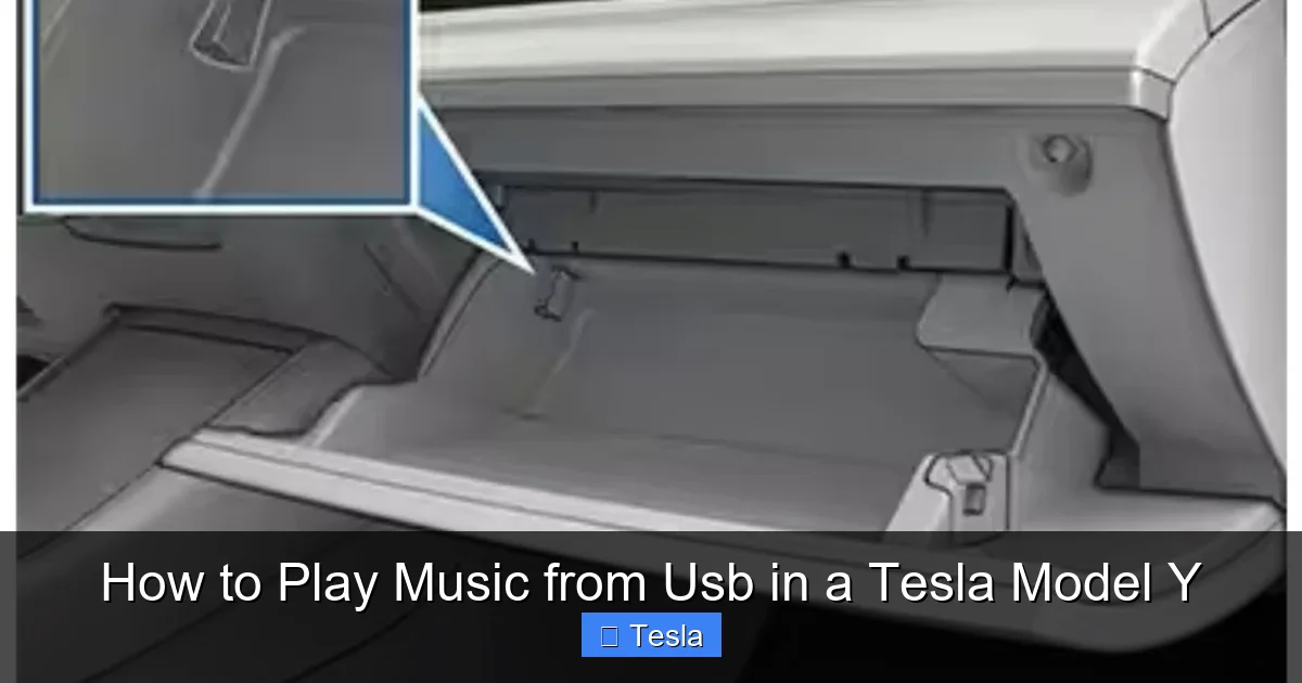 How to Play Music from Usb in a Tesla Model Y