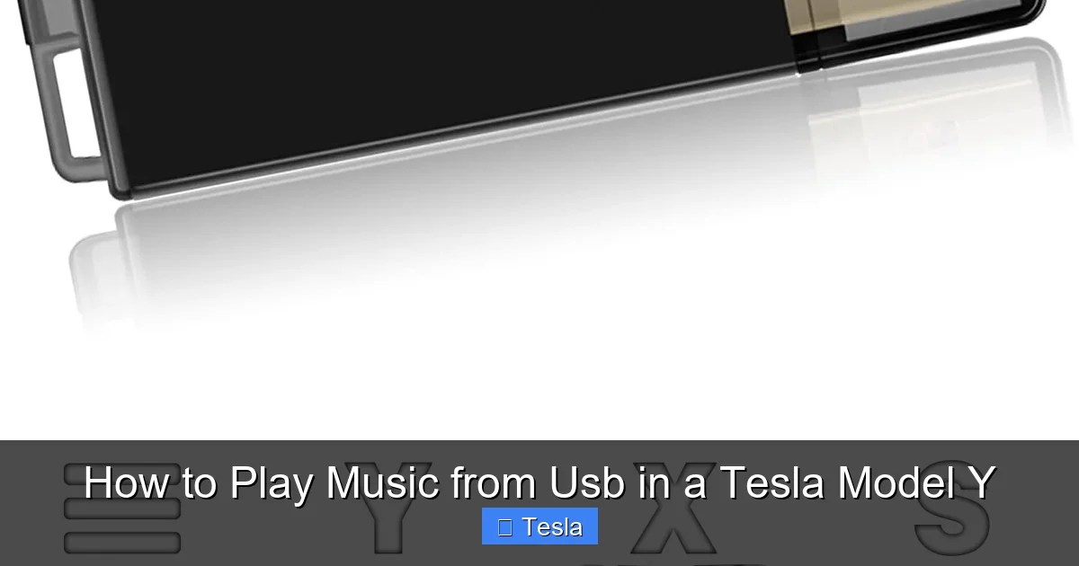 How to Play Music from Usb in a Tesla Model Y