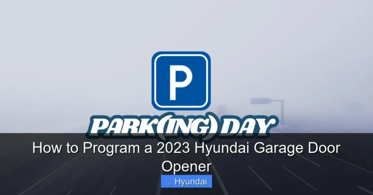 How to Program a 2023 Hyundai Garage Door Opener