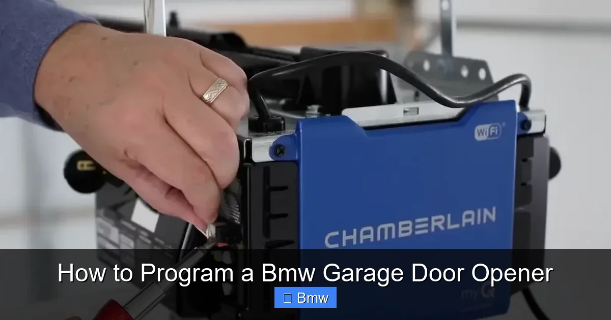 How to Program a Bmw Garage Door Opener