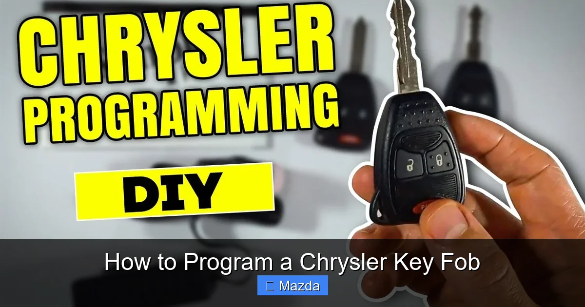 How to Program a Chrysler Key Fob