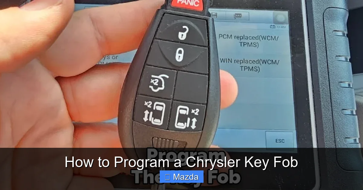 How to Program a Chrysler Key Fob