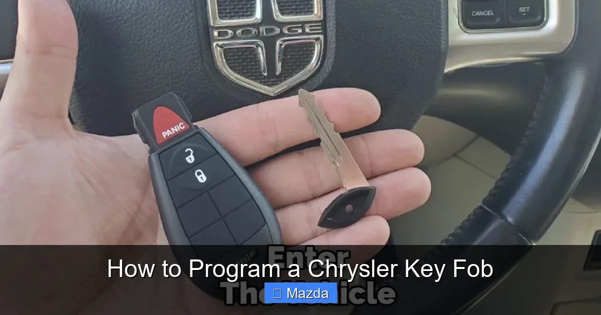 How to Program a Chrysler Key Fob