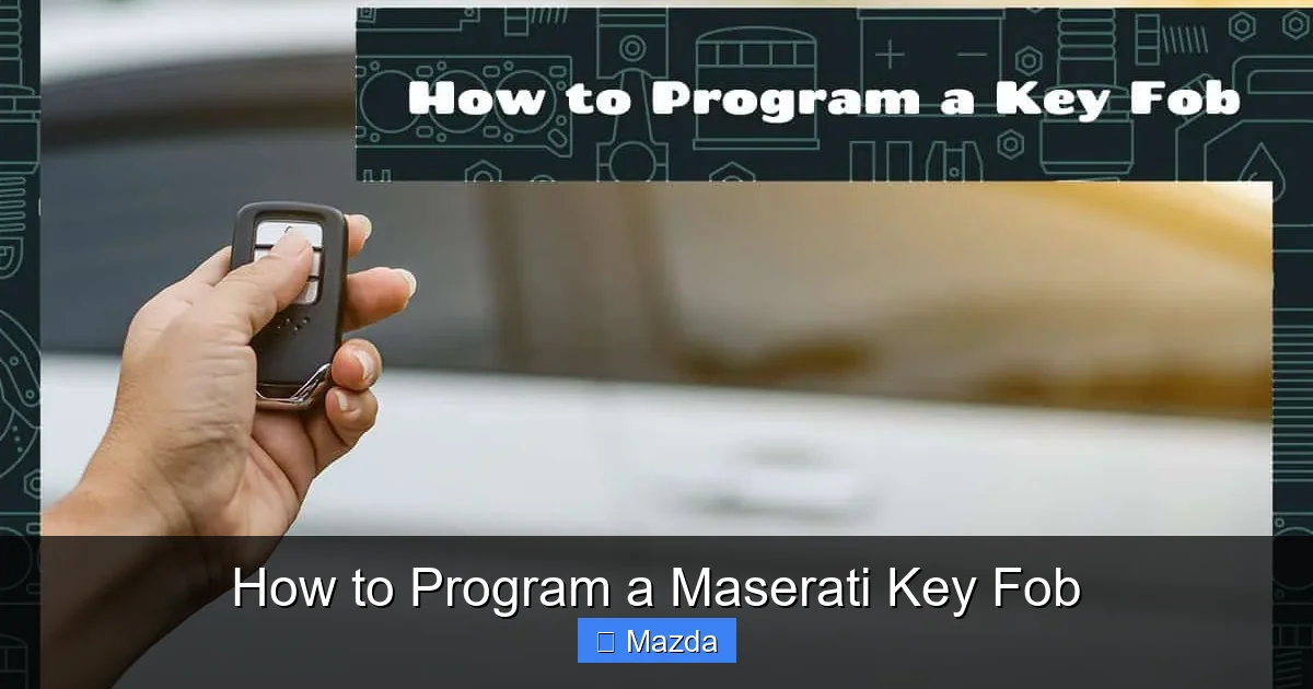 How to Program a Maserati Key Fob