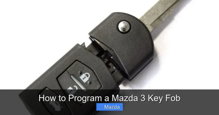 How to Program a Mazda 3 Key Fob