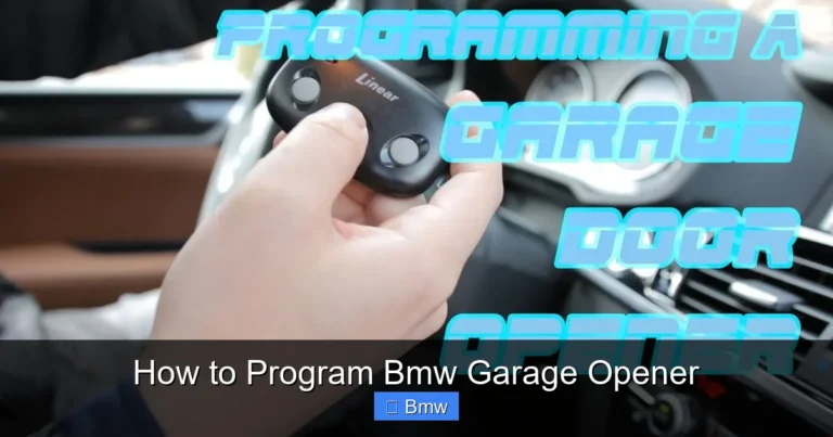 How to Program Bmw Garage Opener