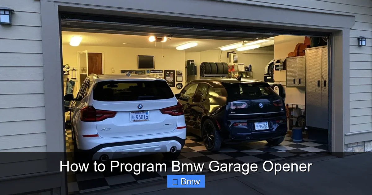 How to Program Bmw Garage Opener