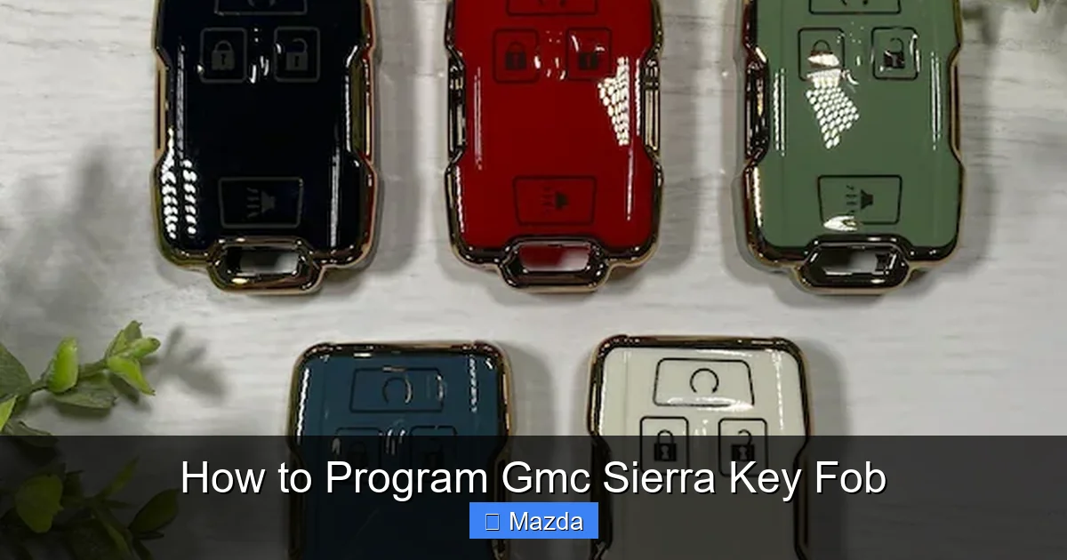 How to Program Gmc Sierra Key Fob