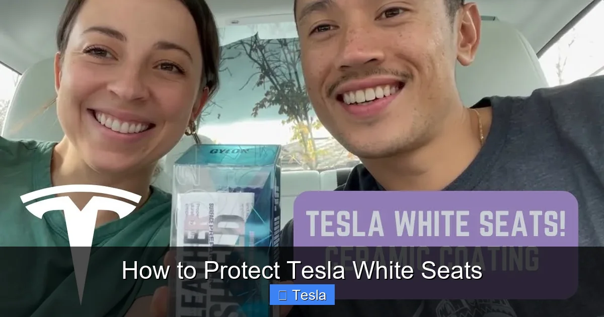 How to Protect Tesla White Seats