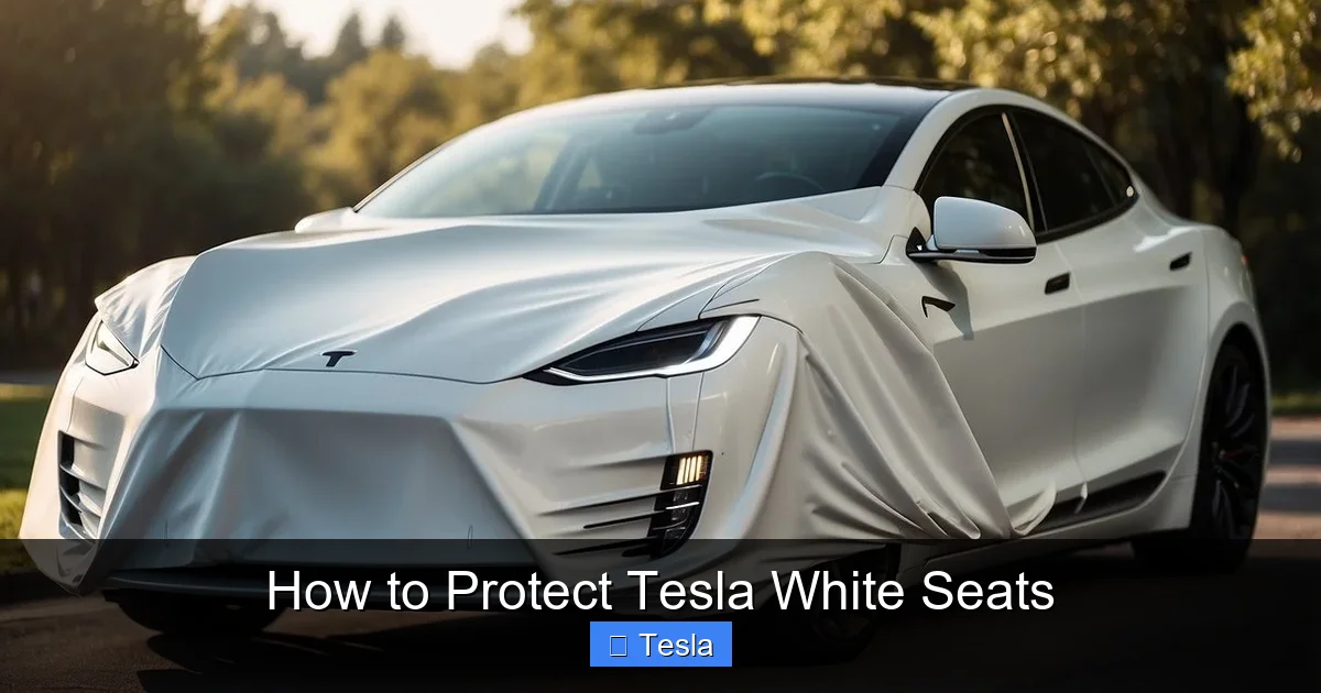 How to Protect Tesla White Seats