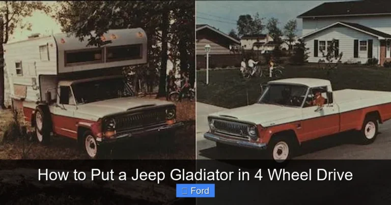 How to Put a Jeep Gladiator in 4 Wheel Drive