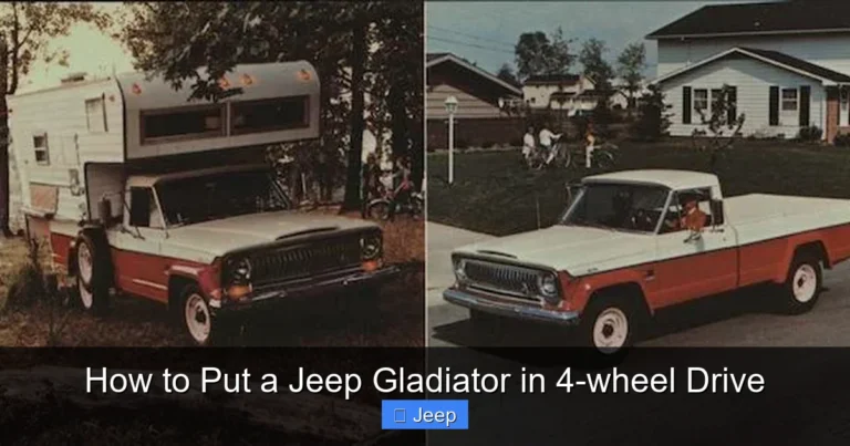 How to Put a Jeep Gladiator in 4-wheel Drive