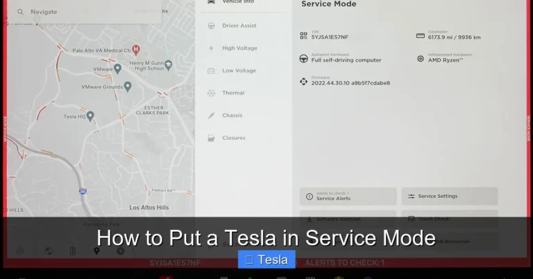 How to Put a Tesla in Service Mode