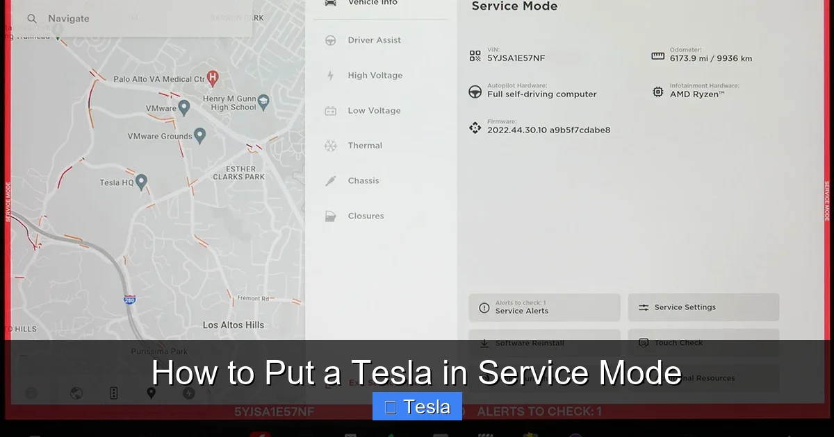 How to Put a Tesla in Service Mode