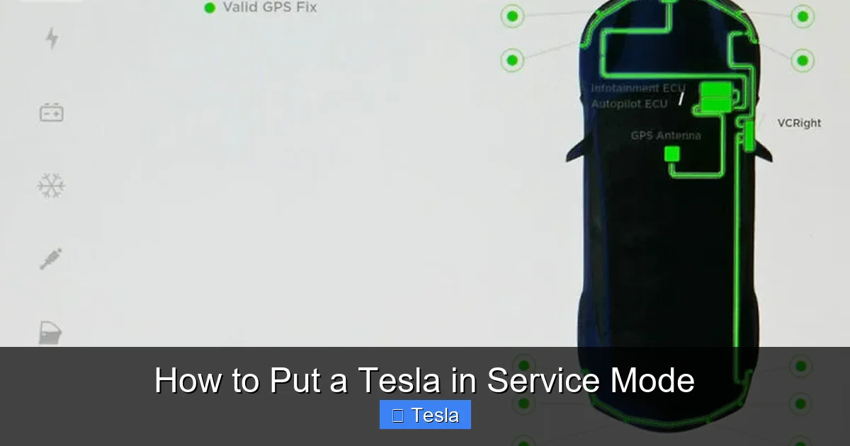 How to Put a Tesla in Service Mode