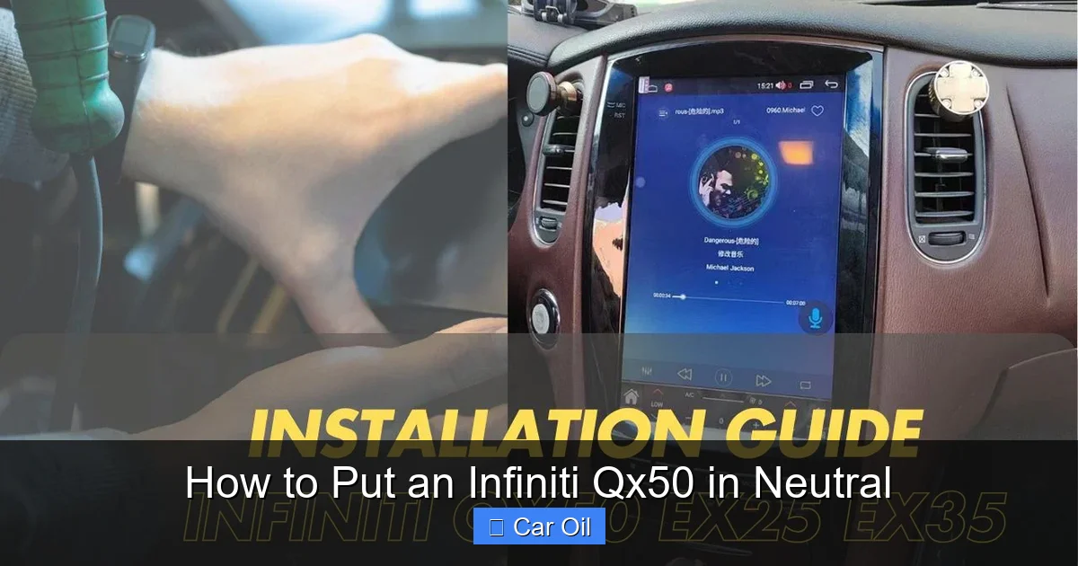 How to Put an Infiniti Qx50 in Neutral