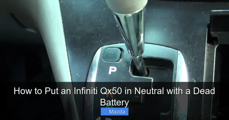 How to Put an Infiniti Qx50 in Neutral with a Dead Battery
