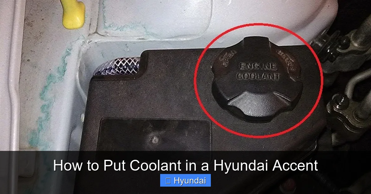 How to Put Coolant in a Hyundai Accent